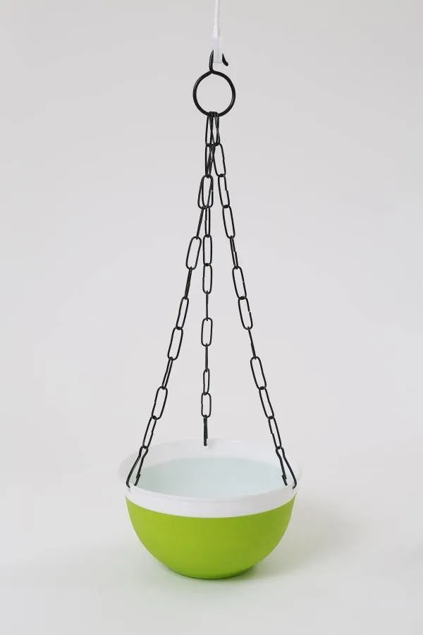 16 cm Double Color Hanging Pot (Green)
