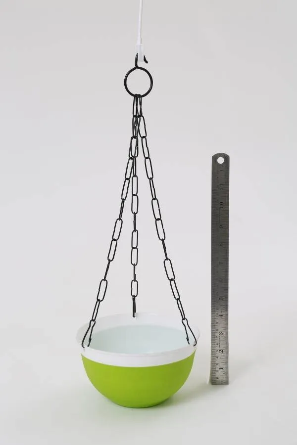 16 cm Double Color Hanging Pot (Green)