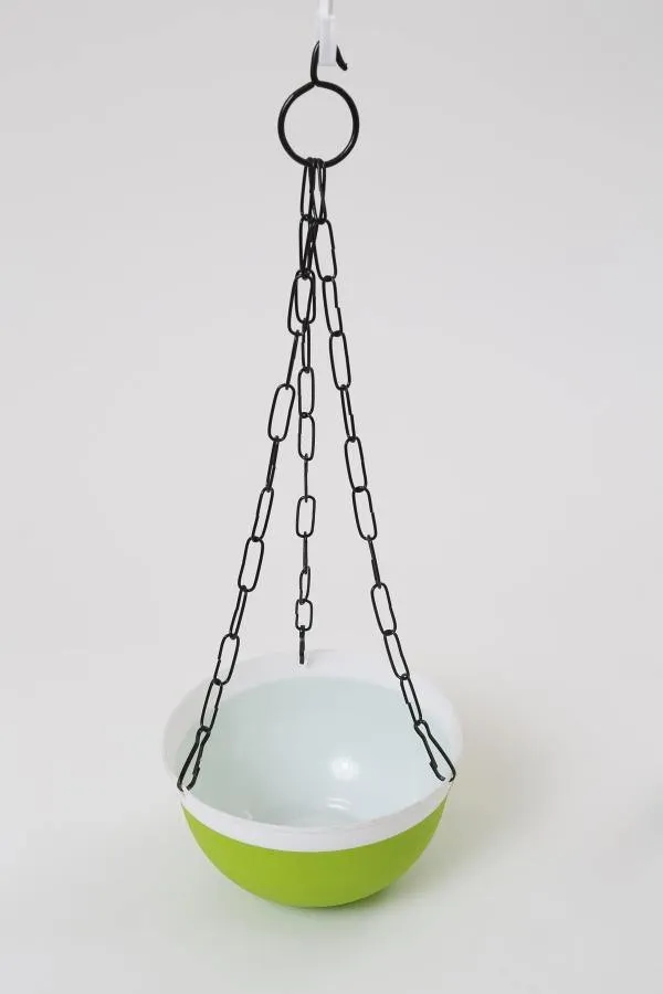 16 cm Double Color Hanging Pot (Green)