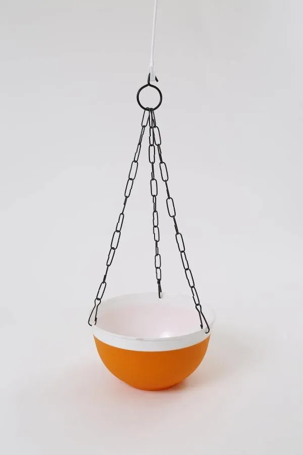 20 cm Double Color Hanging Pot (Orange)