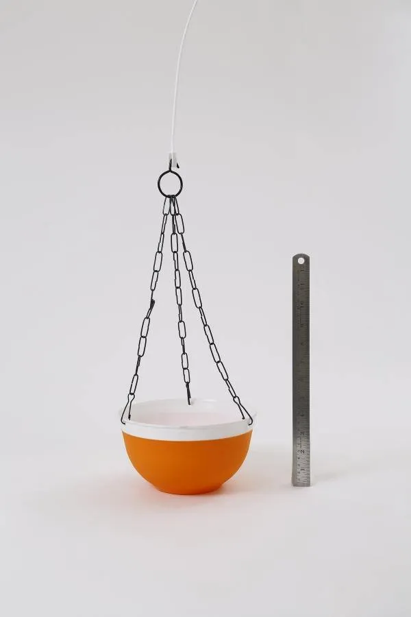 20 cm Double Color Hanging Pot (Orange)