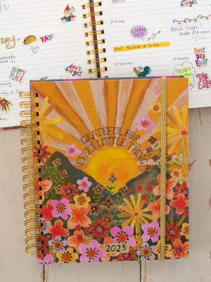 2024-25 17 Month Planner - Grateful Mountain Range