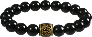 2pcs 8mm and 6mm Natural Volcanic Stone Perfumed Stone Bracelet with Jewelry Protection Case Men's Bracelet