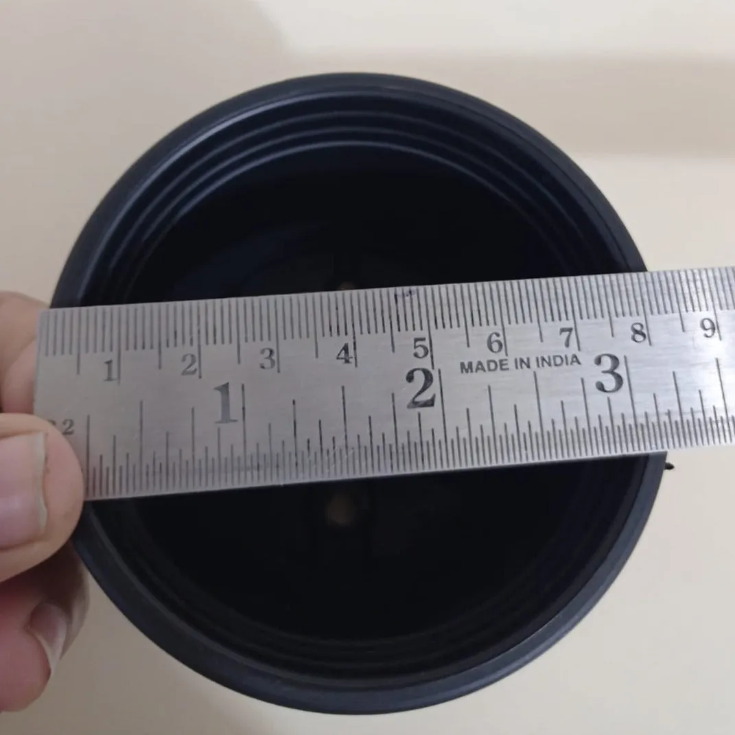 3" Sunrise Pot Black (8.5 cm)