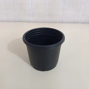 3" Sunrise Pot Black (8.5 cm)