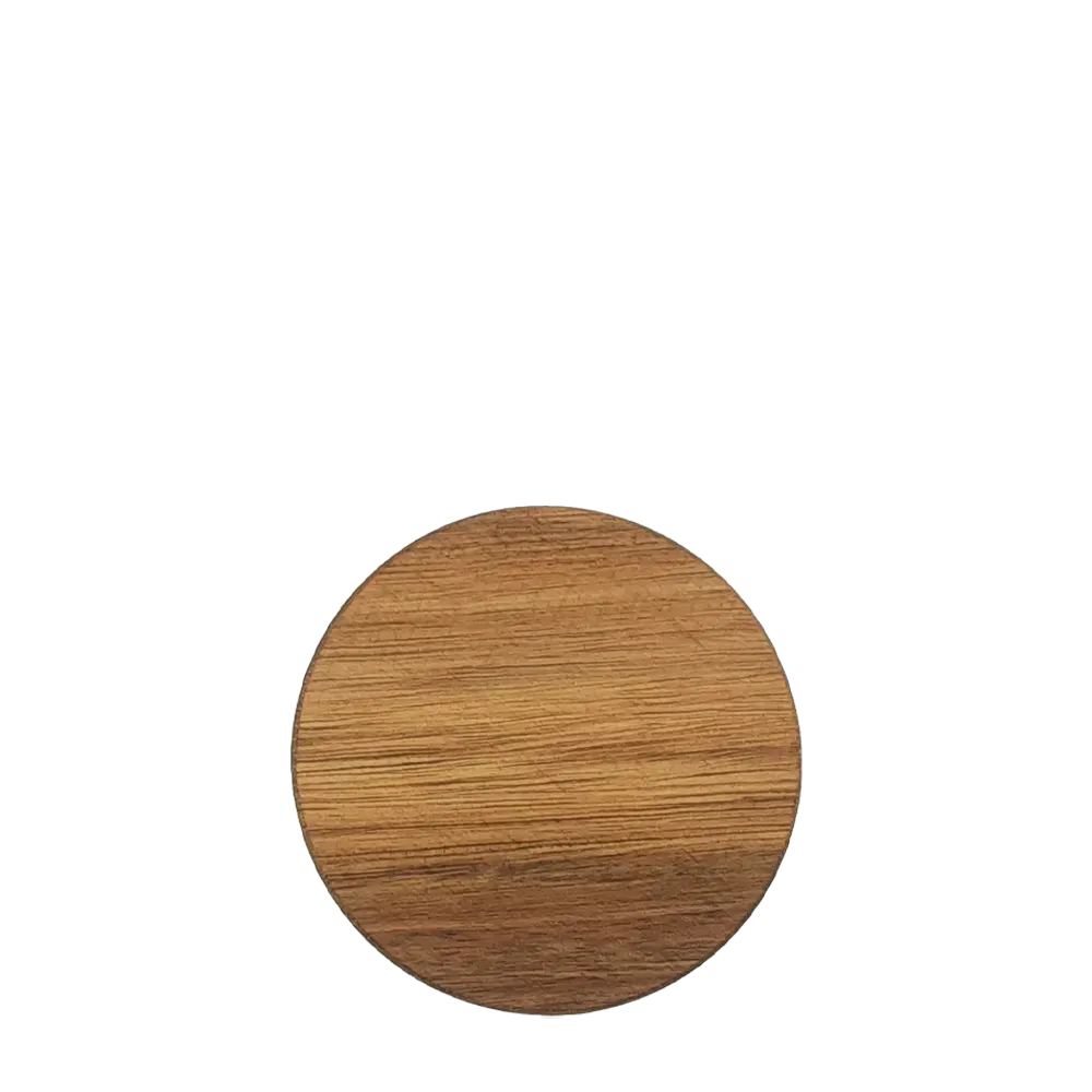 Acacia Wood Round Coaster Set