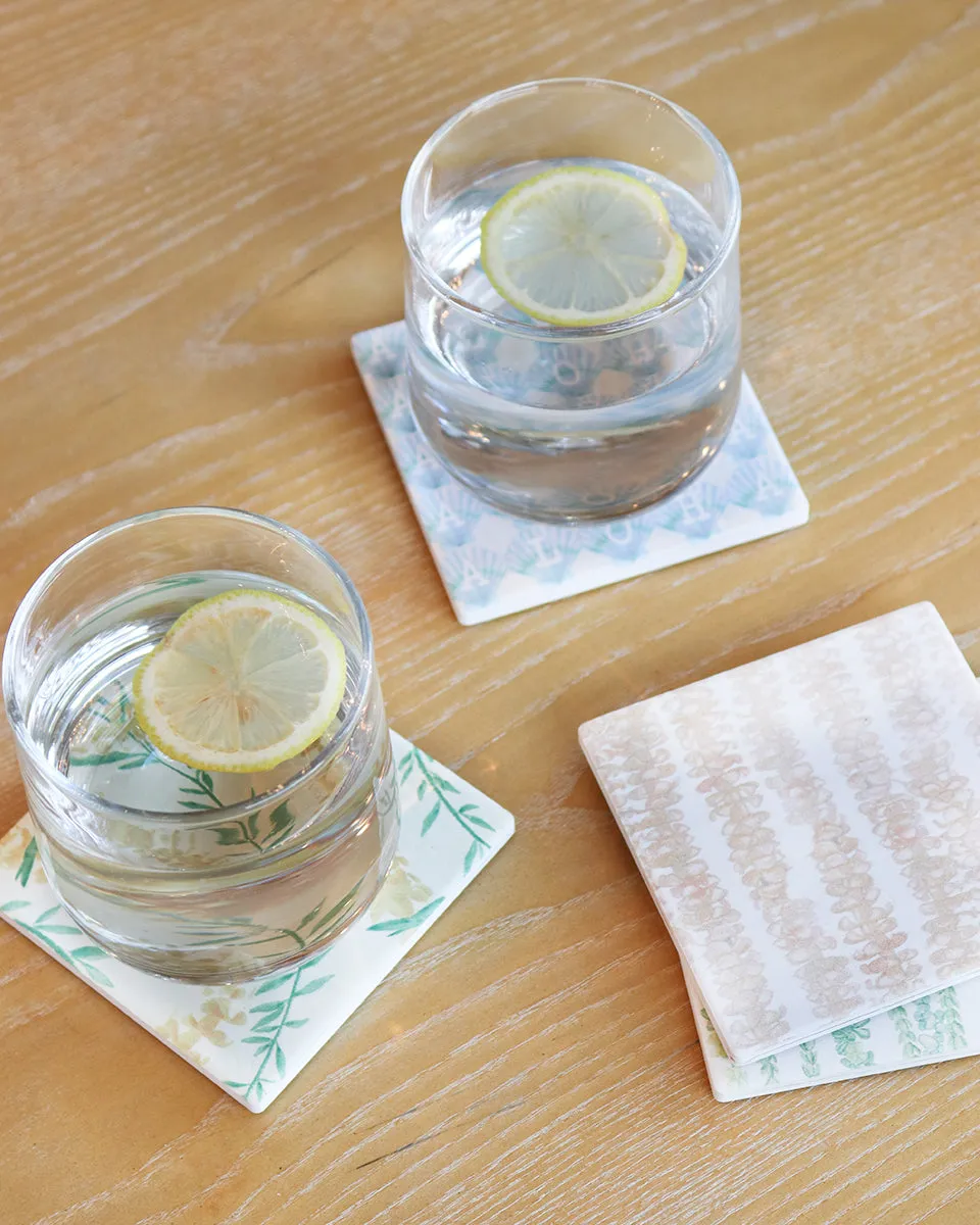 Aloha Shells Ceramic Coaster