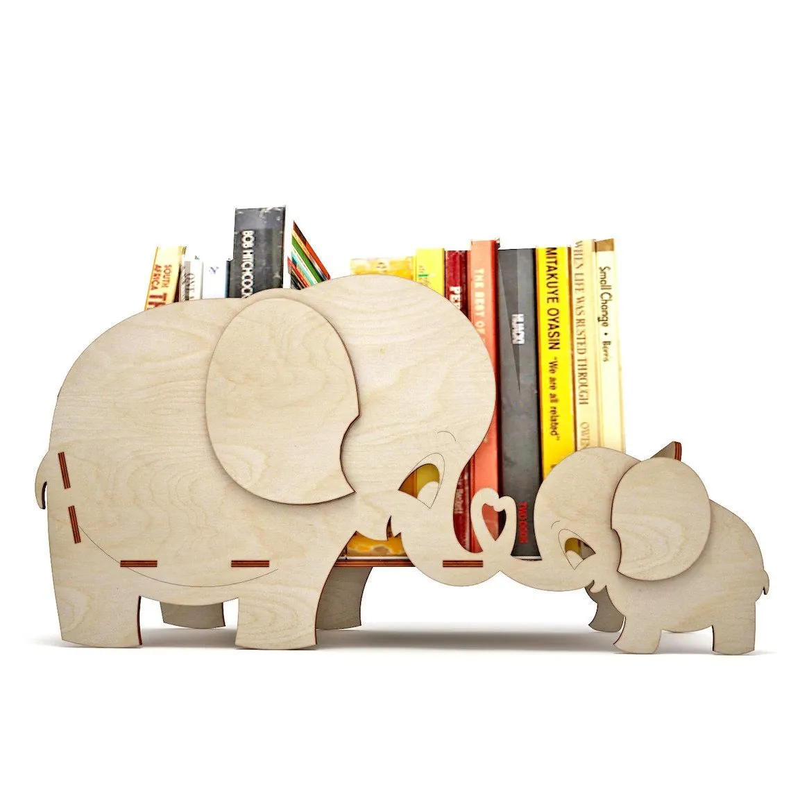 AmericanElm Wooden Book Shelf  Display Storage Organizer Shelf for Study Room, Bed Room, Office
