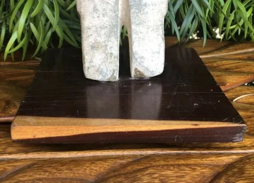Ancient Pre-Columbian Guerrero Mezcala Culture Stone Idol Figure 500 -100 B.C.