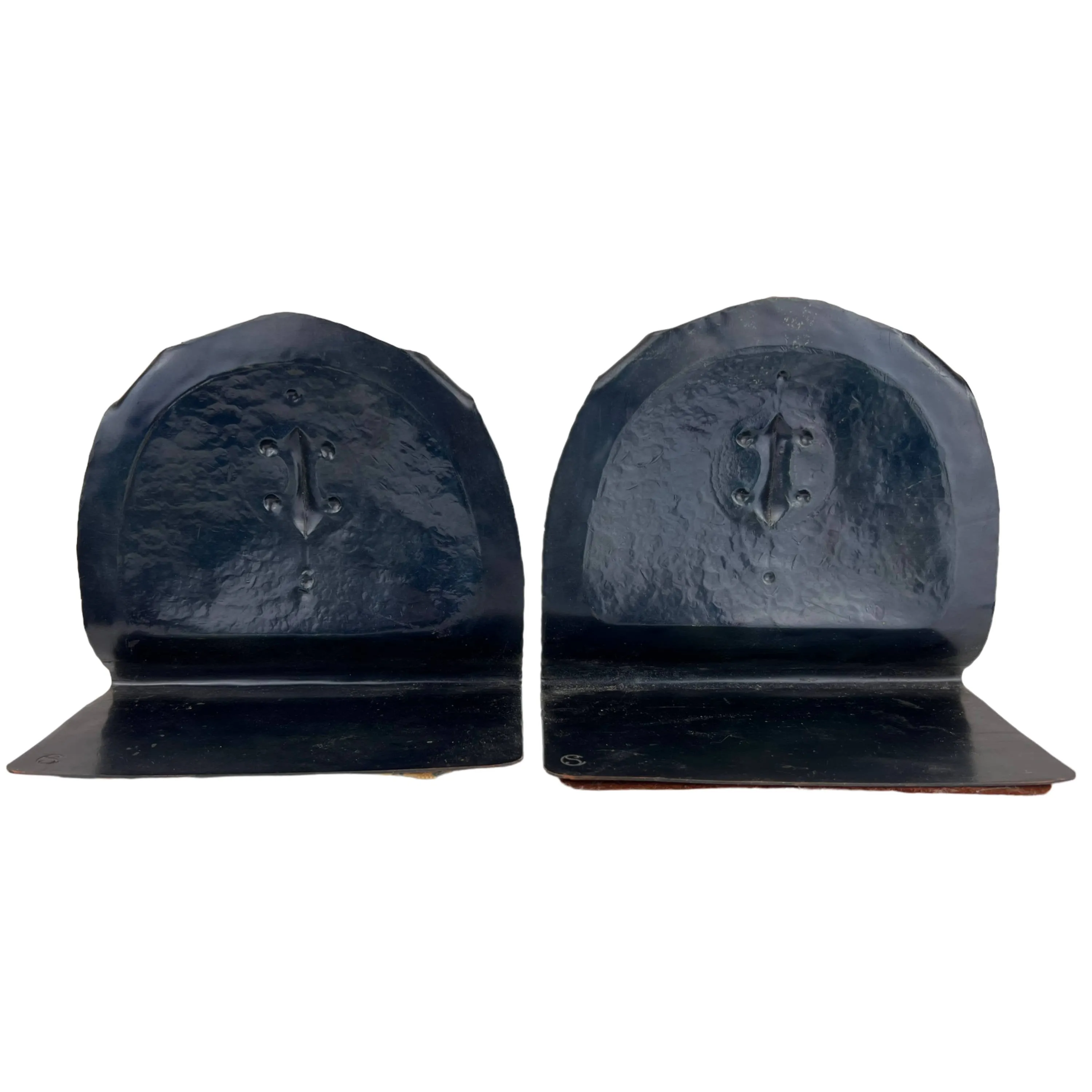 Antique Craftsman Studios Bookends Hand Hammered Arts & Crafts