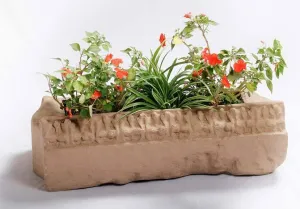 Antique Stone Fiber Planter