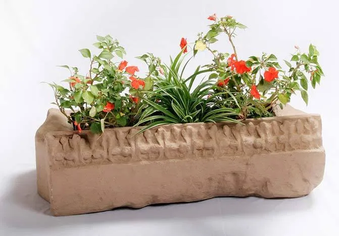Antique Stone Fiber Planter