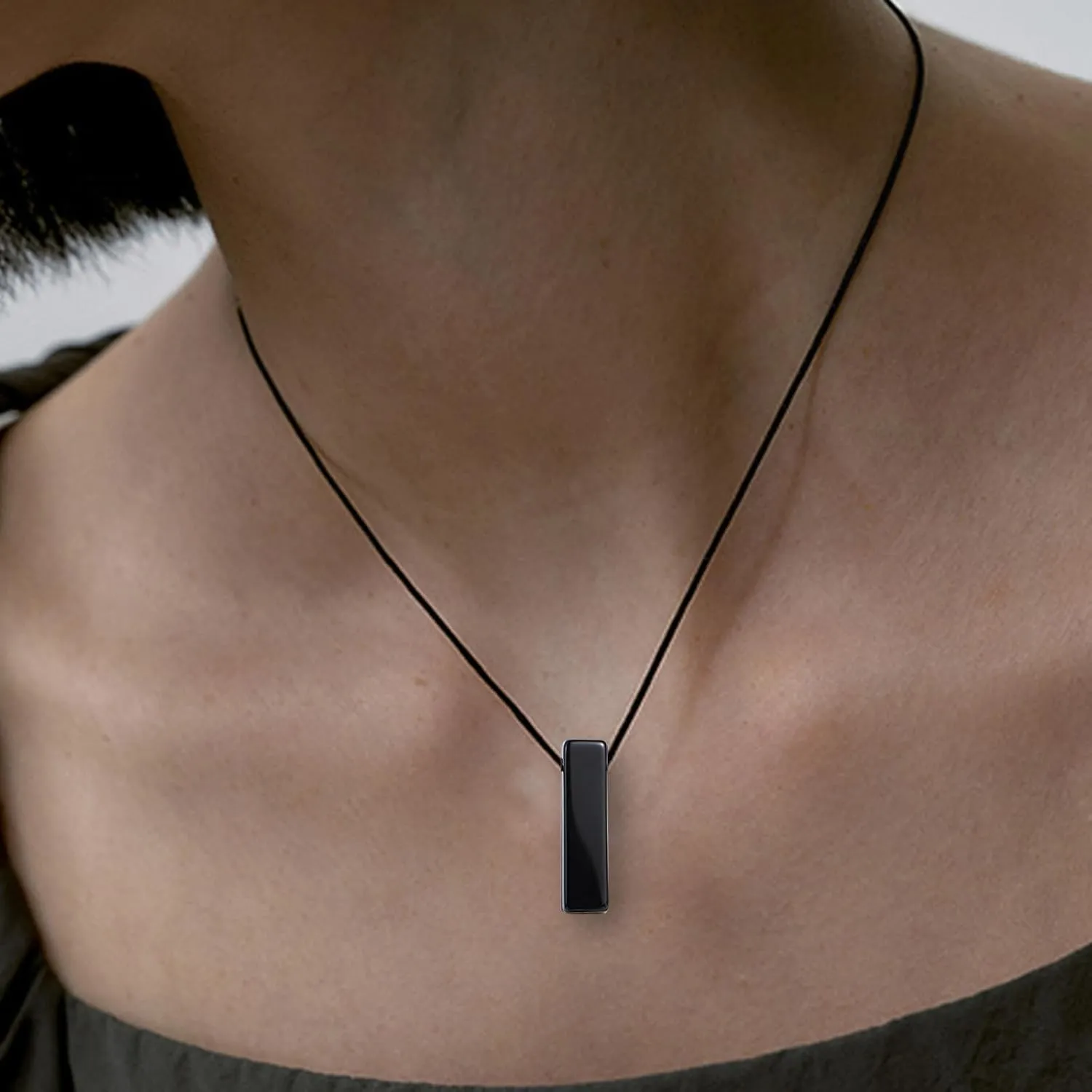 Artistone Handmade Crystal Necklace for Women Men - Dainty Natural Healing Stone Pendant, Worry Stone Jewelry Gift