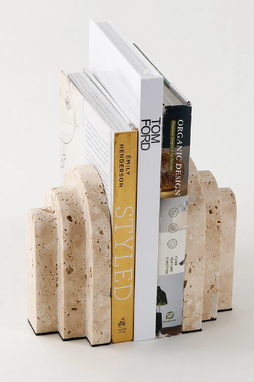 Beige Travertine Bookends | Liang & Eimil Empire