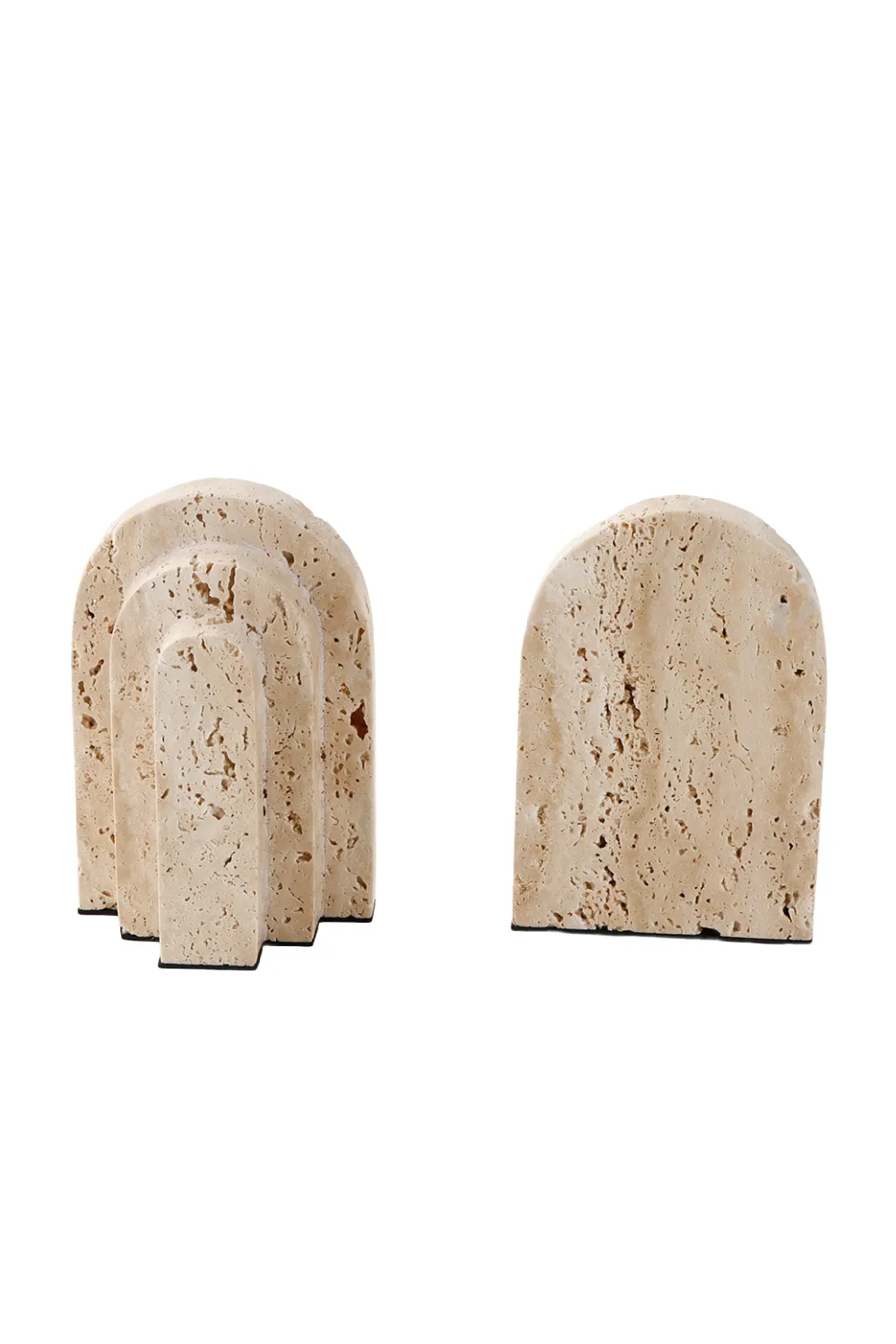 Beige Travertine Bookends | Liang & Eimil Empire