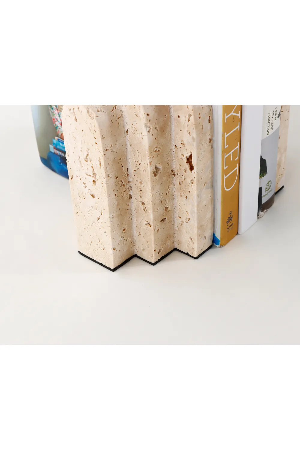 Beige Travertine Bookends | Liang & Eimil Empire