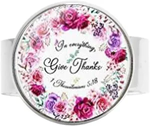 Bible Verse Christian Religious Ring Vintage Faith Christian Art Photo Jewelry