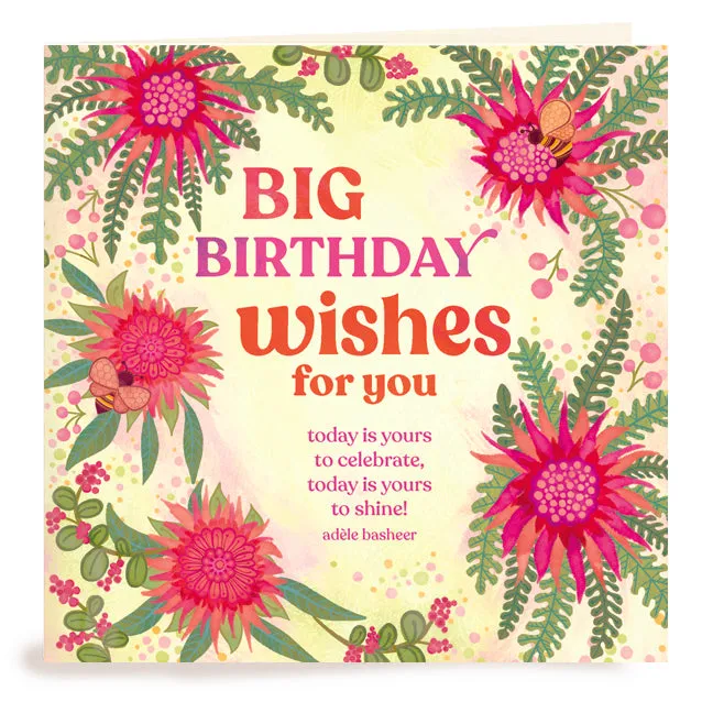 Big Birthday Wishes Greeting Card