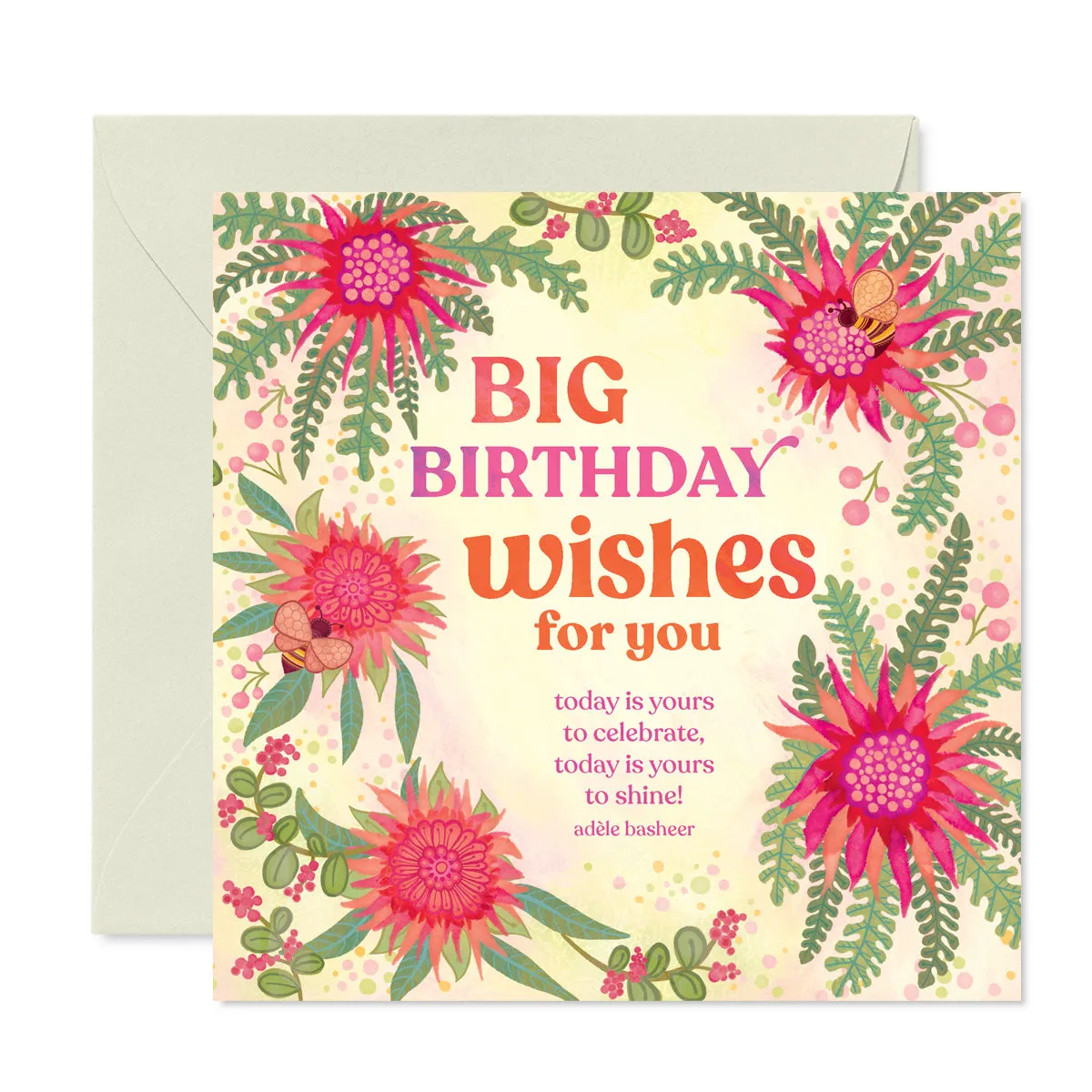 Big Birthday Wishes Greeting Card