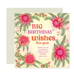 Big Birthday Wishes Greeting Card