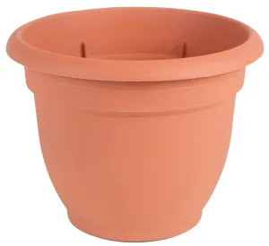 Bloem 20-56108 Planter, 8 in Dia, 7 in H, 8-3/4 in W, Round, Plastic, Terra Cotta :EA: QUANTITY: 10
