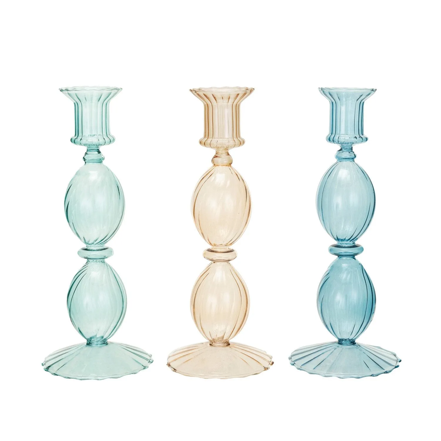 Blown Glass Taper Holders