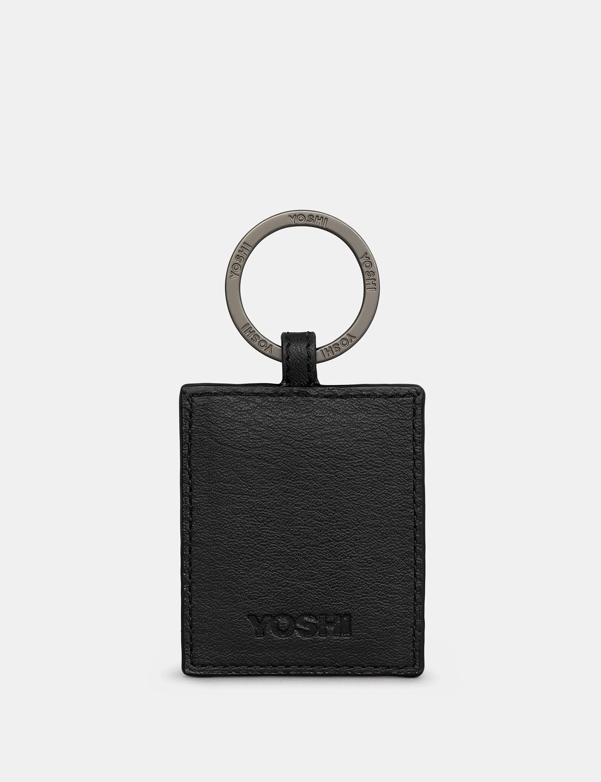 Bookworm Black Vegan Leather Keyring