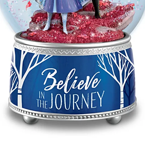 Bradford Exchange Disney FROZEN 2 Believe In The Journey Glitter Globe