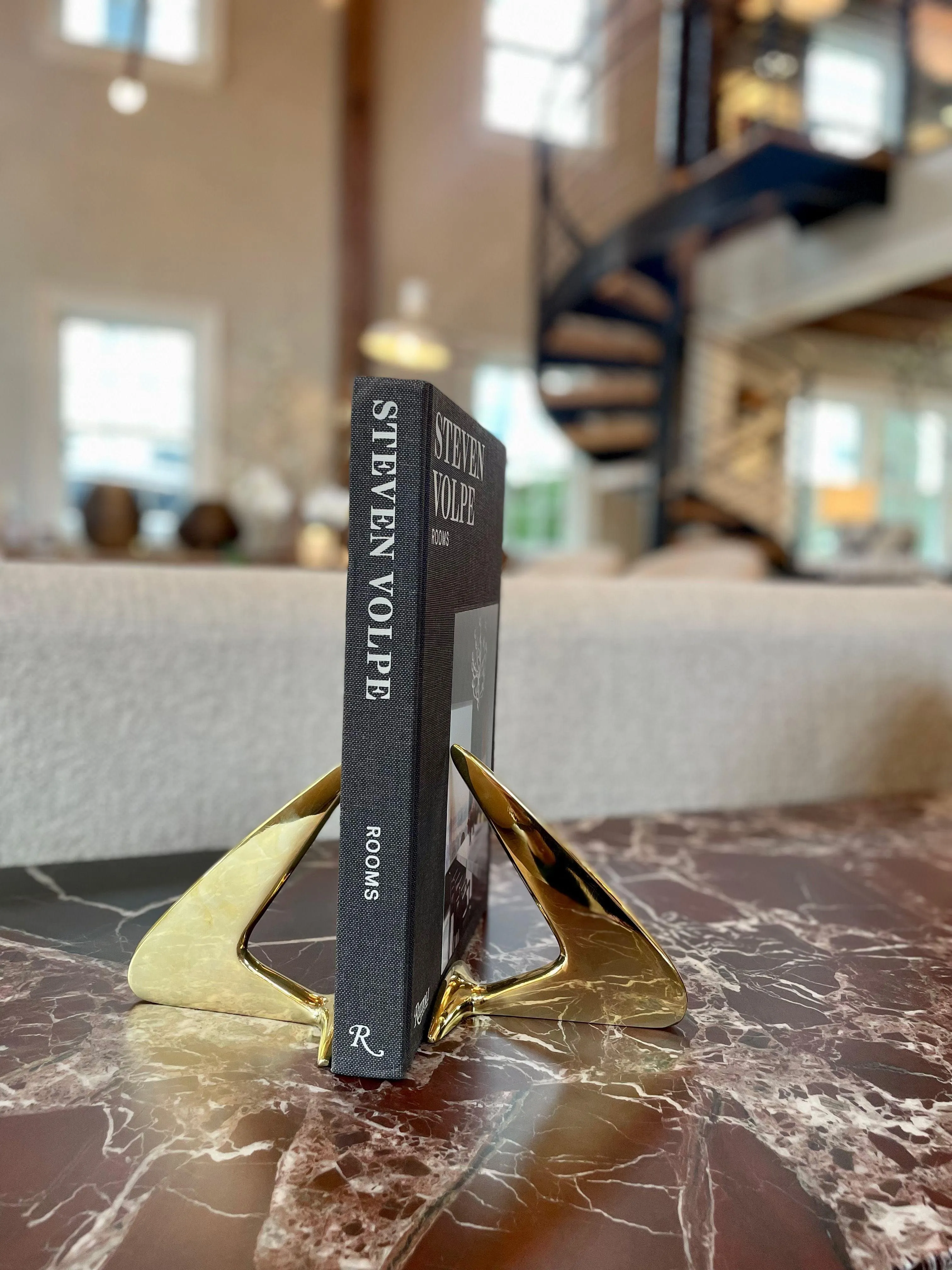 Brass Bookends N.7 by Carl Aubock
