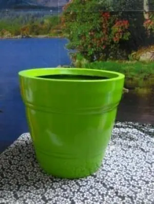 Calla Lily Round Fiber Planter