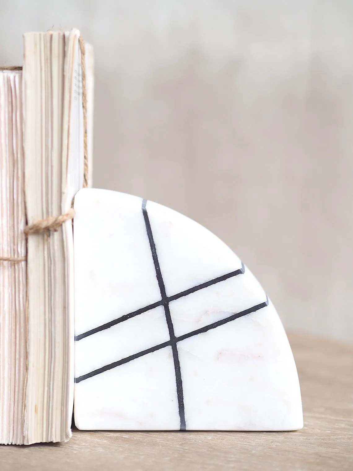 Callie Marble Bookends Set