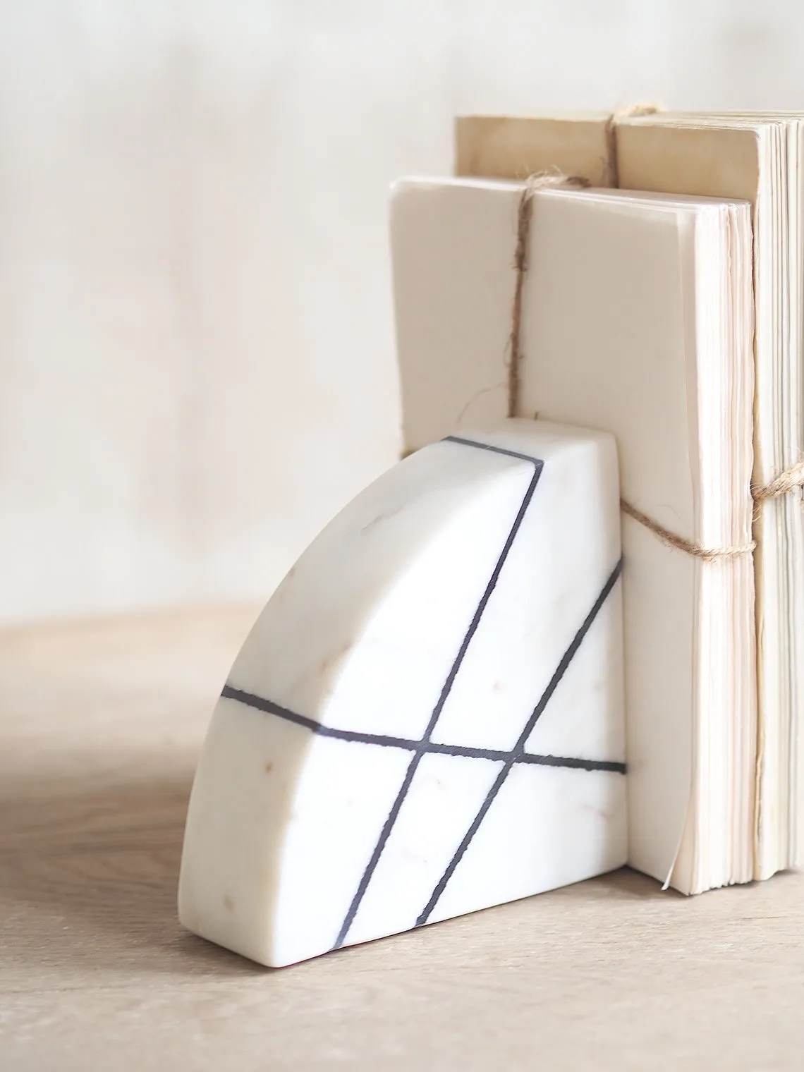 Callie Marble Bookends Set