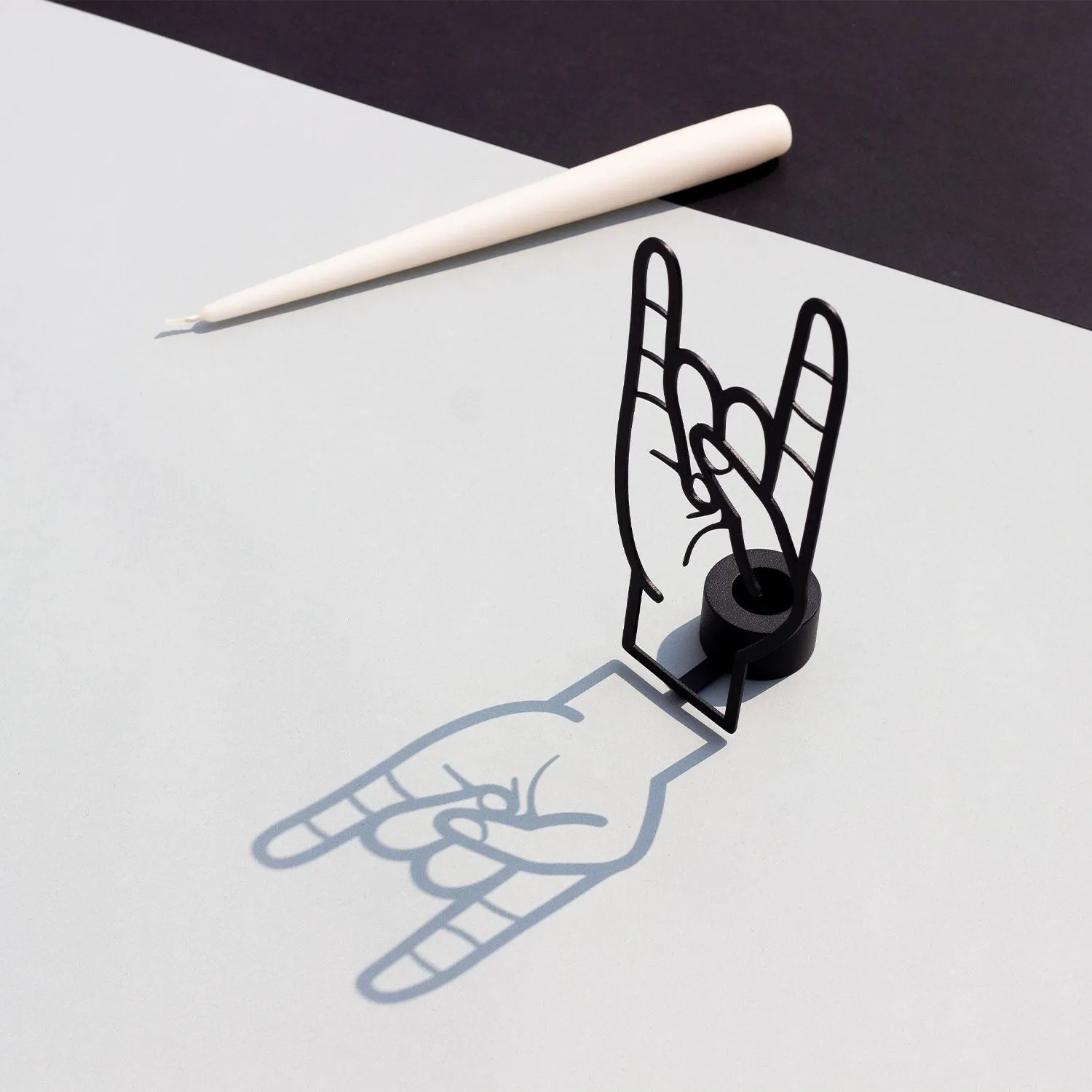 CandleHand Taper Candle Holder - You Rock