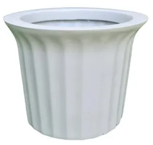 Casablanca White Fiber Planter
