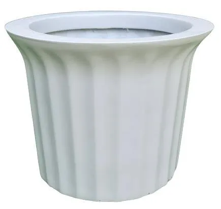 Casablanca White Fiber Planter
