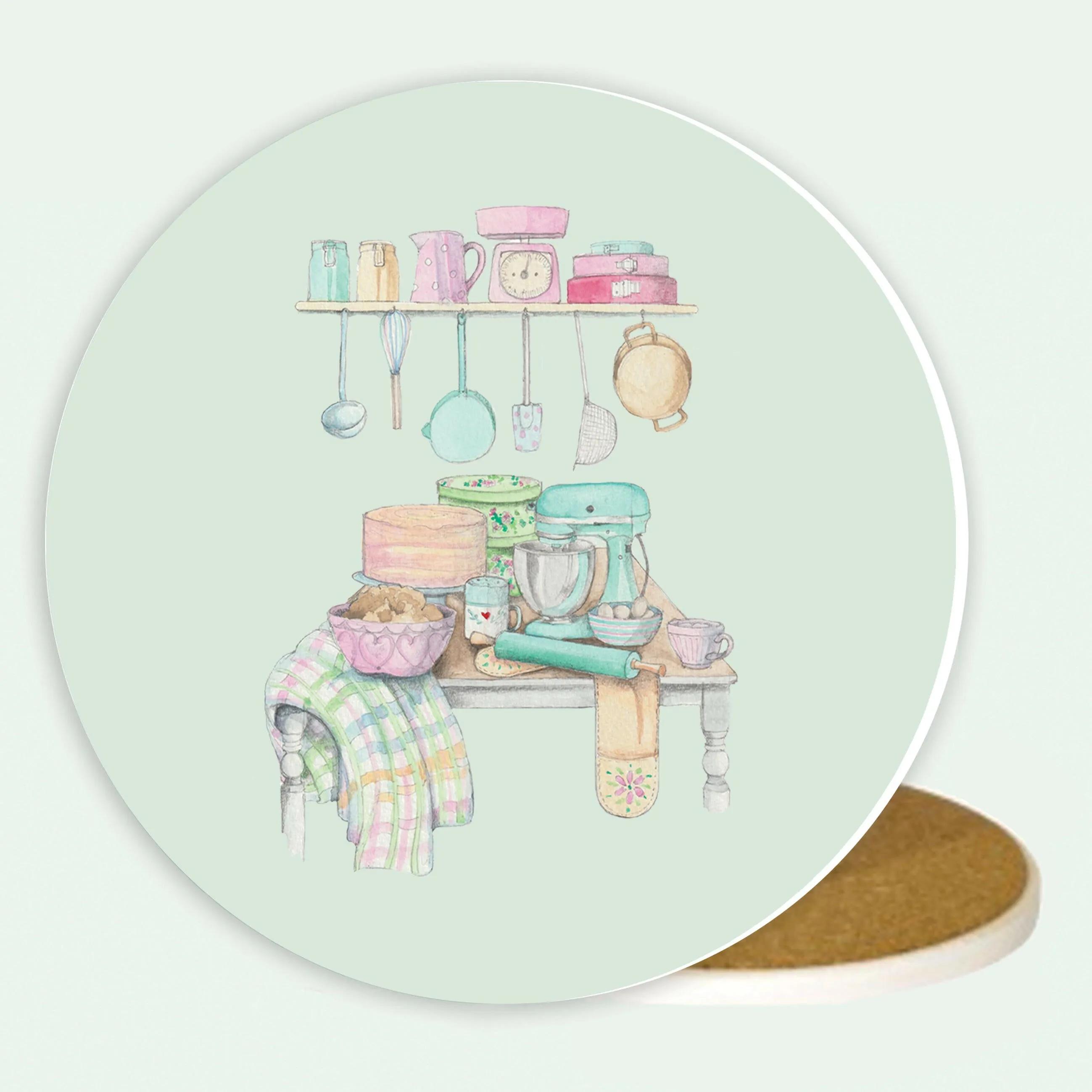 Ceramic Coaster - Baking