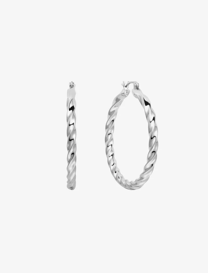 Cher Hoops | Silver