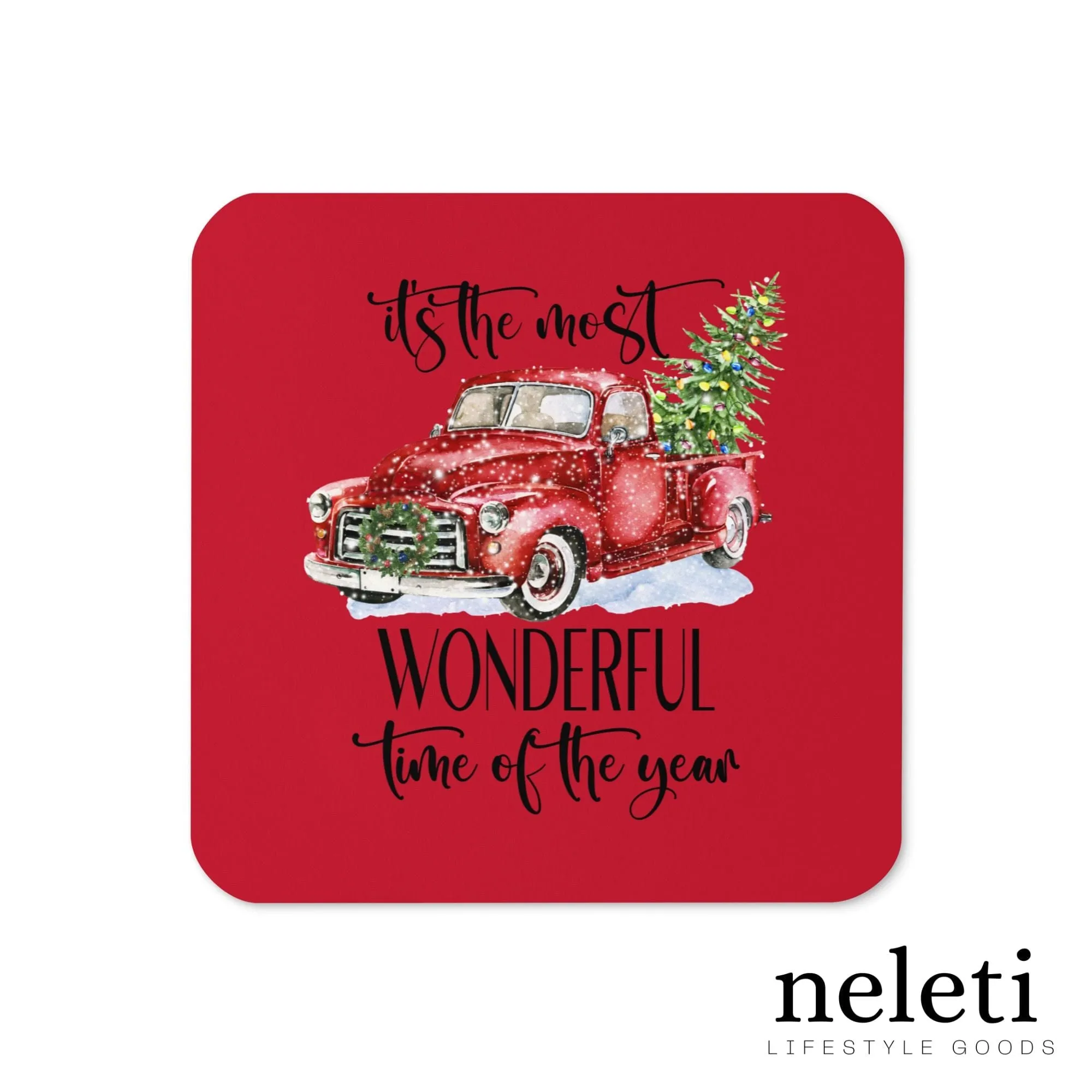 Christmas Coaster: Stylish Protection with Festive Charm
