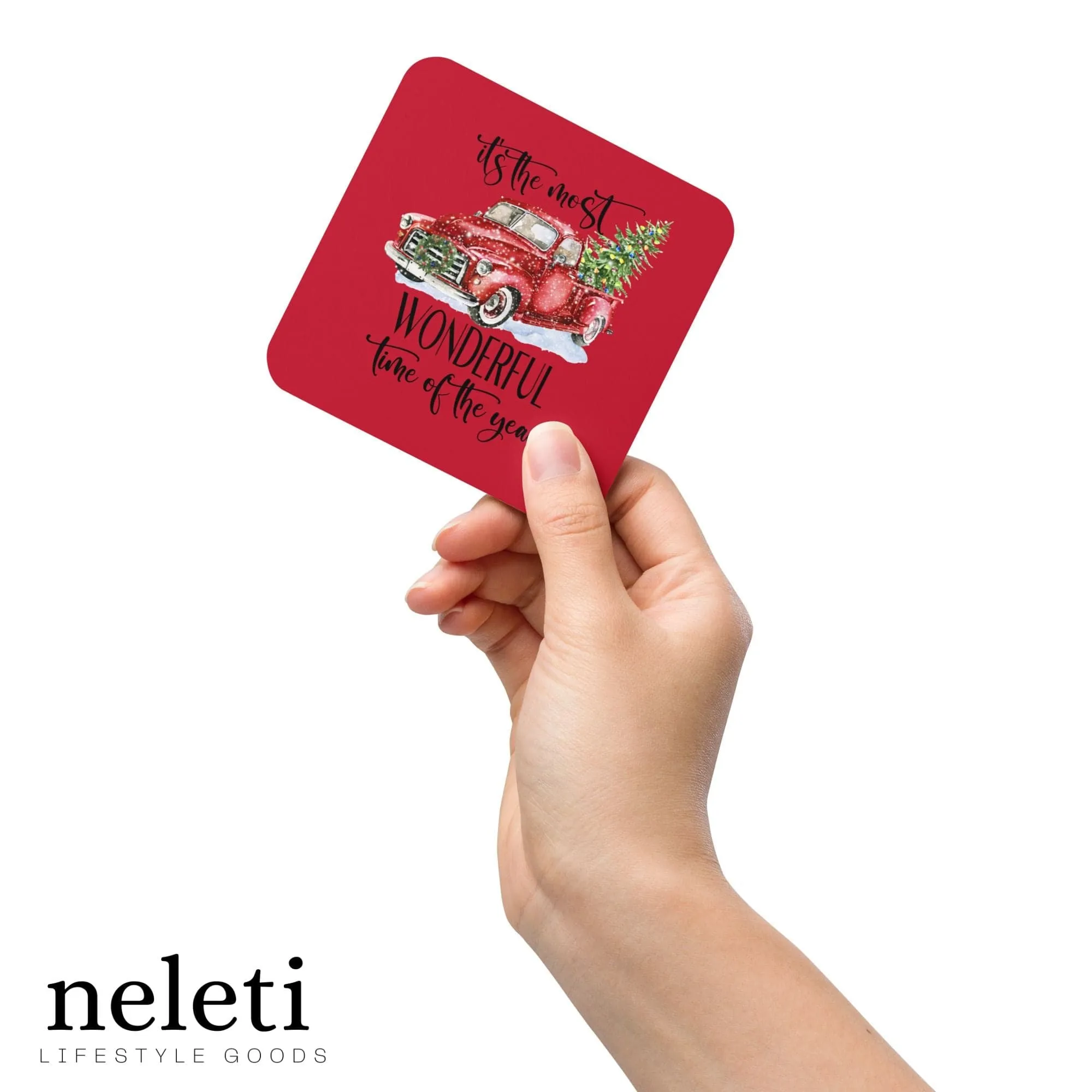 Christmas Coaster: Stylish Protection with Festive Charm