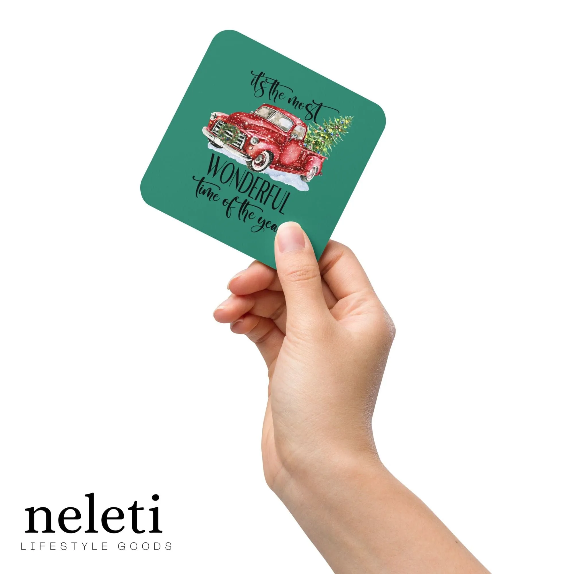 Christmas Coaster: Stylish Protection with Festive Charm