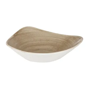 Churchill Stonecast Patina Antique Triangle Bowls  Taupe 235mm (Pack of 12)