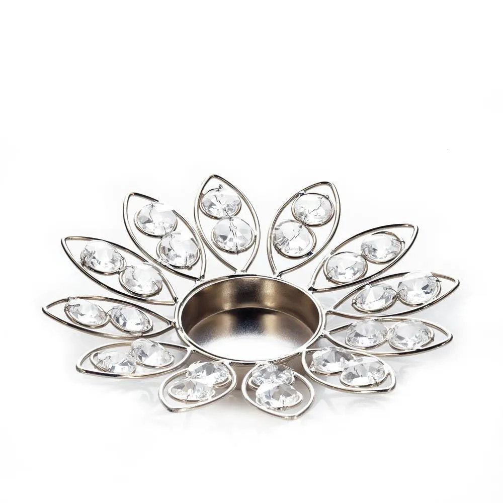 Crystal Flower Candle Holder