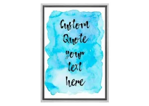 Custom Inspirational Quote | Canvas Wall Art Print