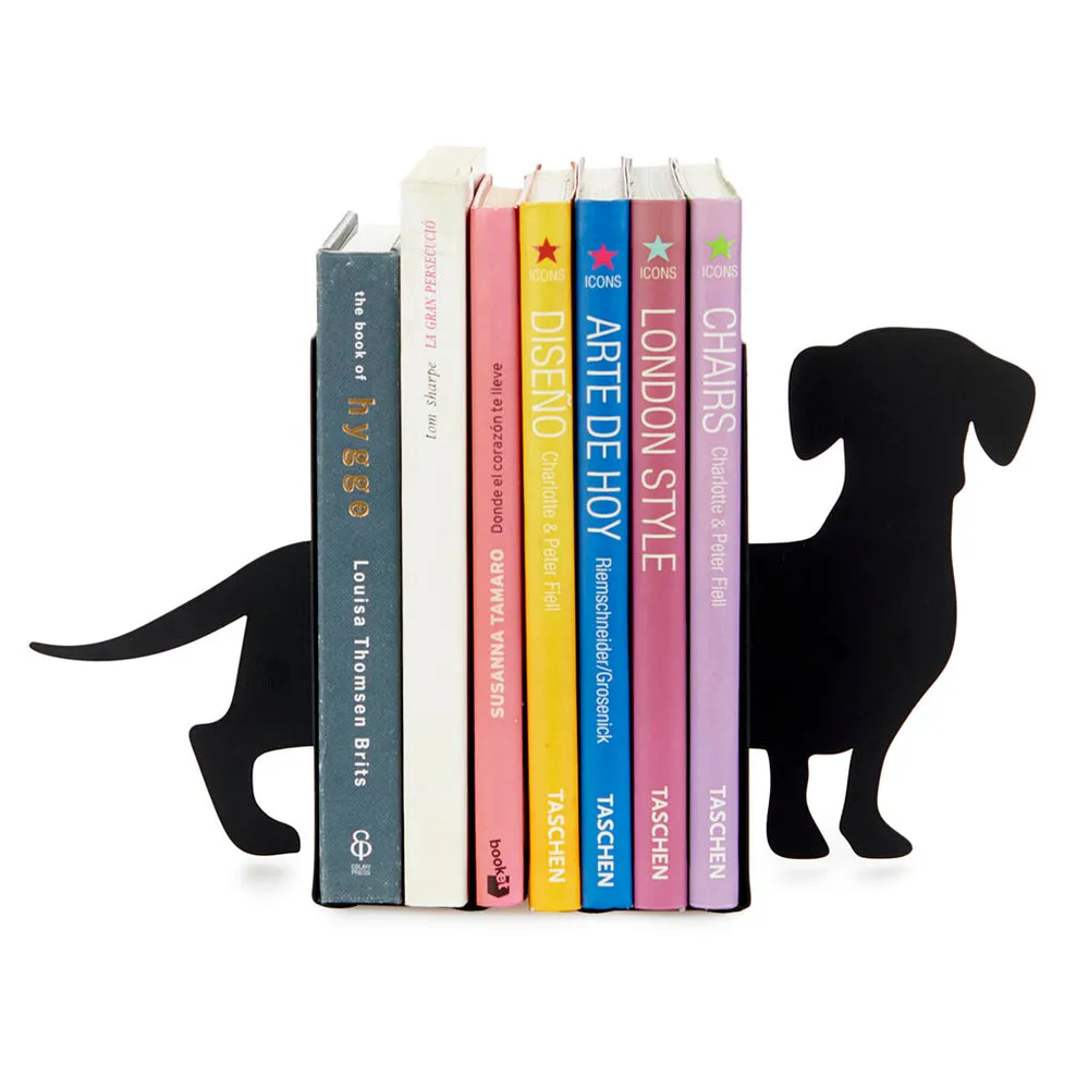 Dachshund Metal Bookends