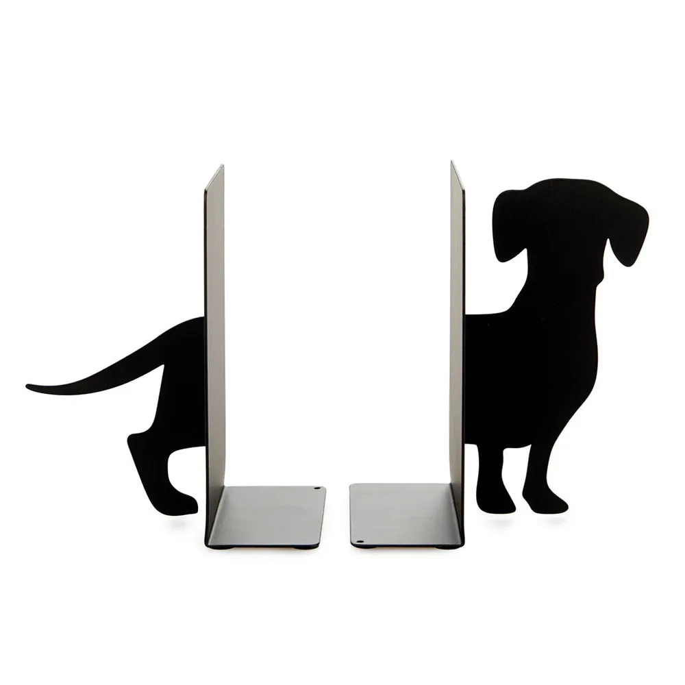 Dachshund Metal Bookends