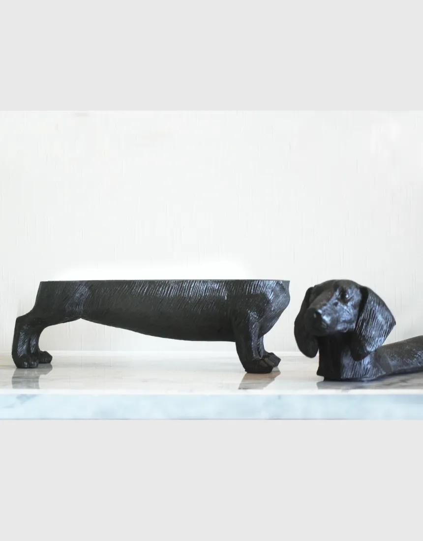 Dachshund Secret Bowl - Black