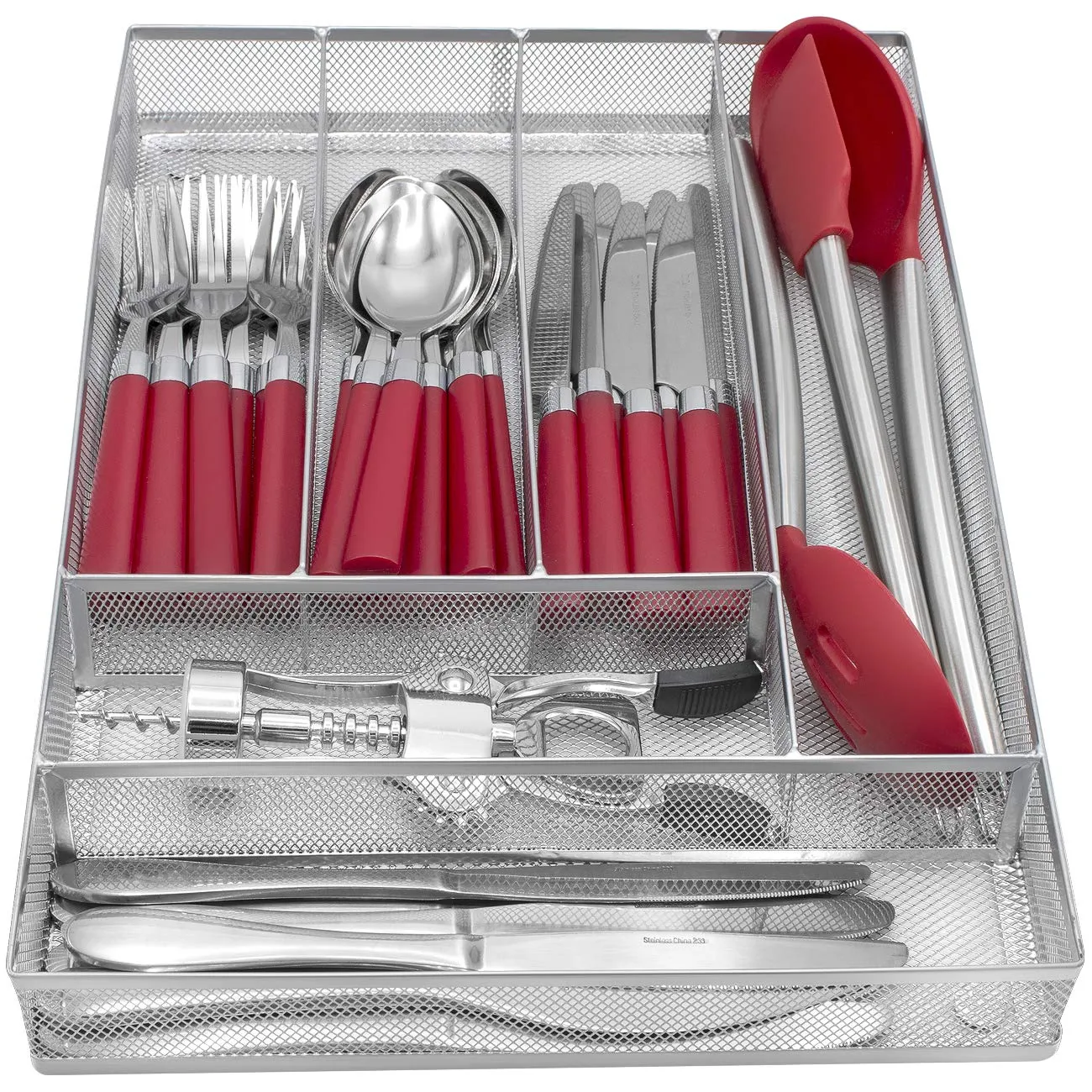 Drawer Cutlery Mesh Organizer