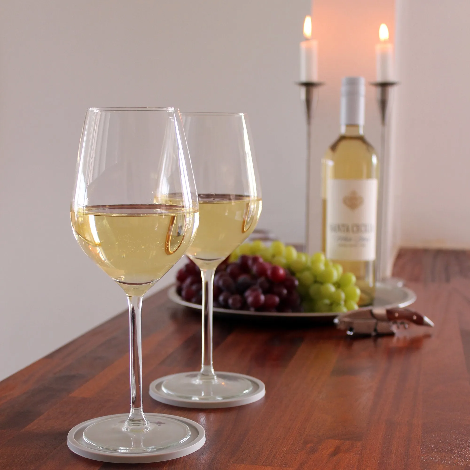 Drink Coasters By  Set Of 8 - Tabletop Protection For Any Table Type, Wood