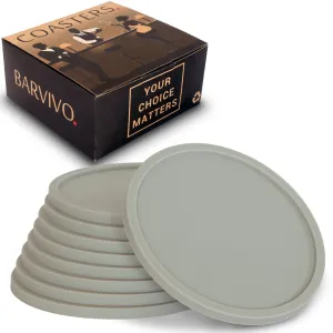 Drink Coasters By  Set Of 8 - Tabletop Protection For Any Table Type, Wood