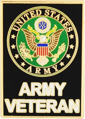 EE, Inc. United States Army Veteran Pin - Green Metal Pin